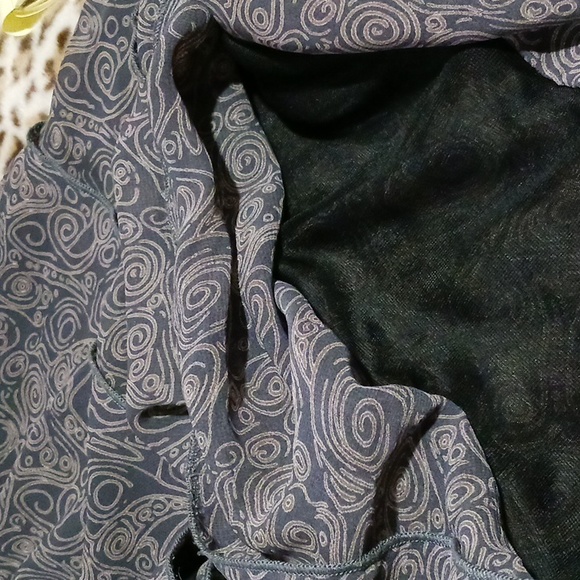 FINAL Price before donated. Be Stiched Purple/Grey Silky Sheer Blouse Sz S - Picture 8 of 13